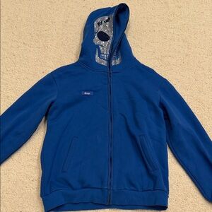 Guapi Blue skulls Hoodie